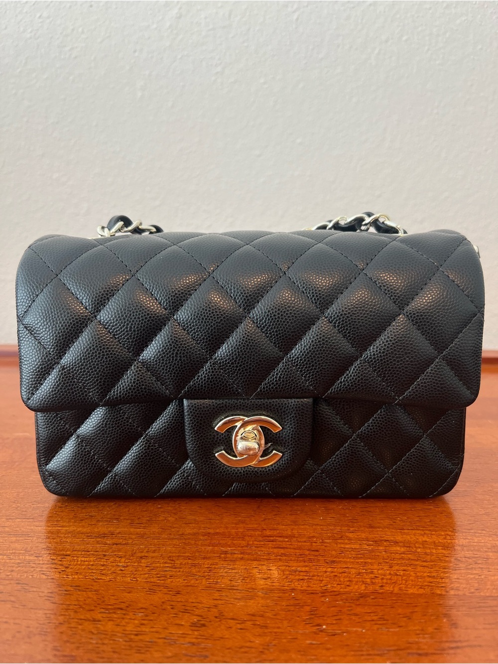 Chanel Caviar Quilted Flap Mini Black with Gold Hardware